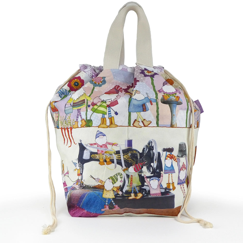 Crafting Gnomes Large Bucket Bag