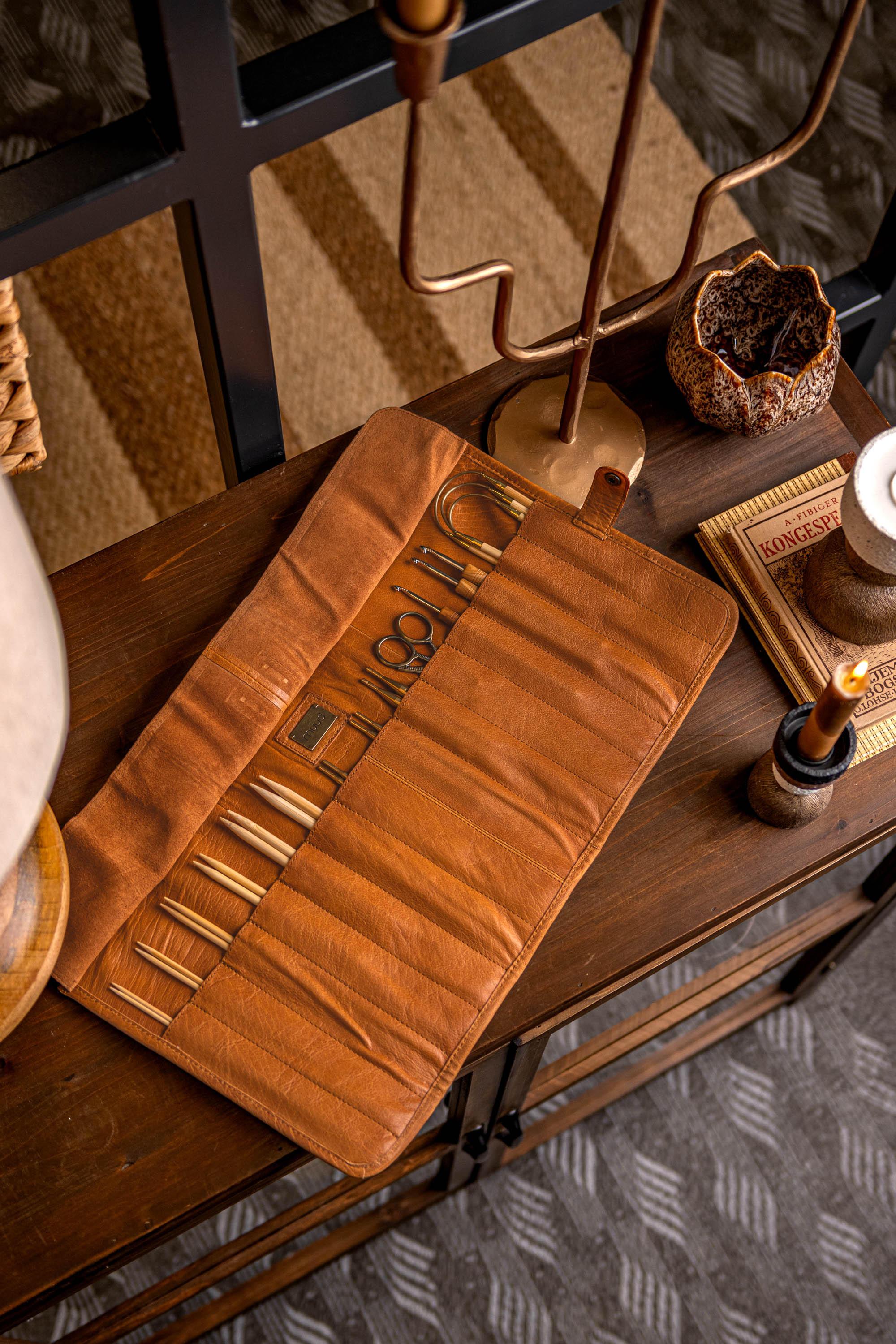 MUUD Bea – Premium Leather Case for Knitting Needles