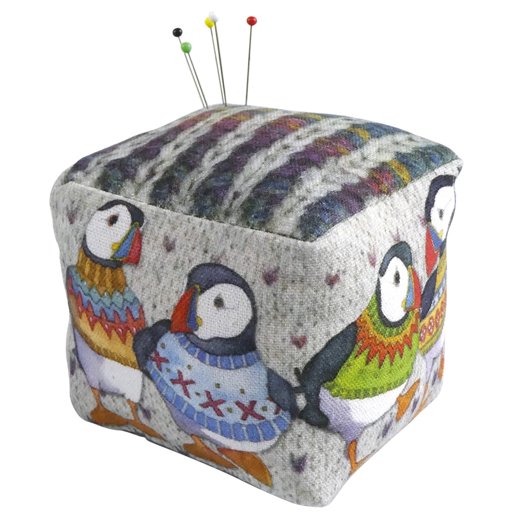 Woolly Puffins Pin Cushion