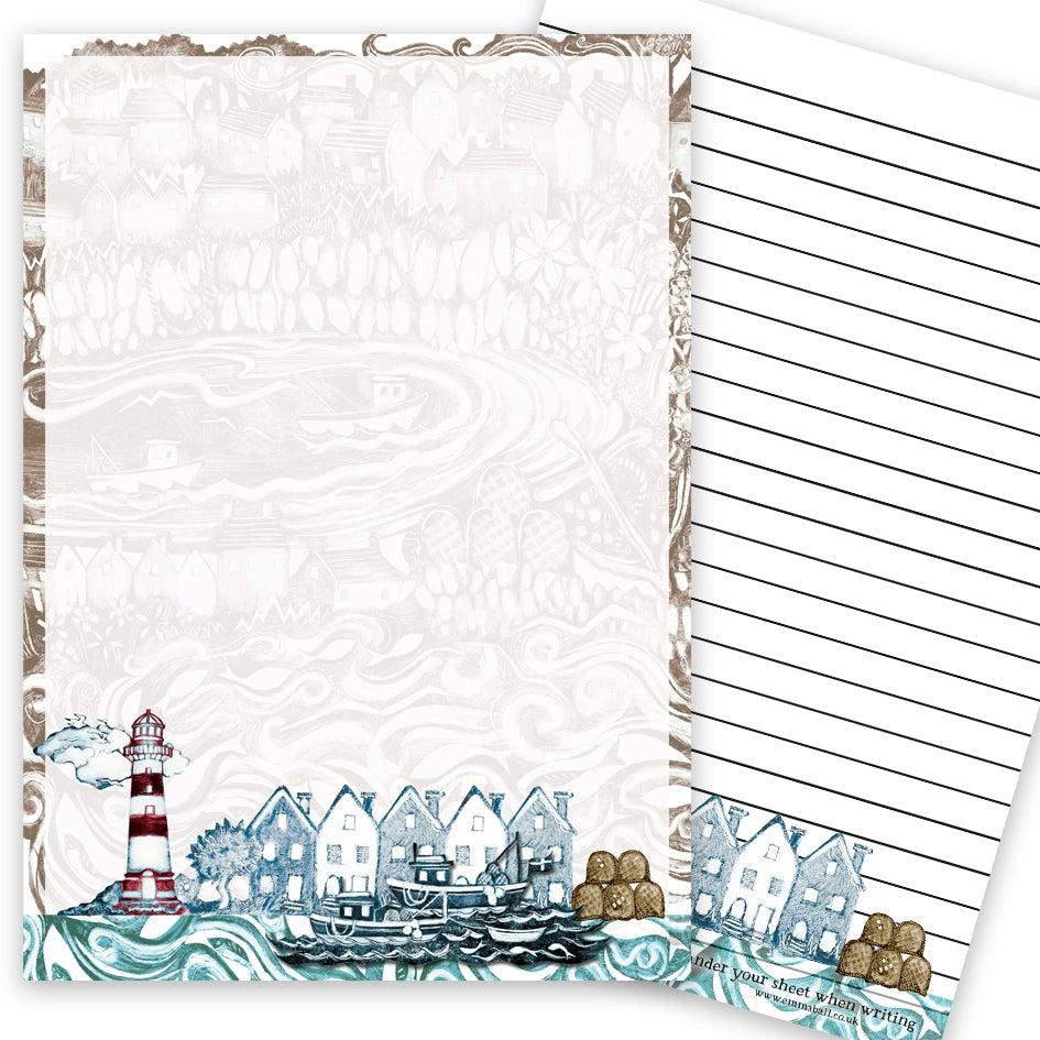 Fishing Villlage A5 Writing Pad