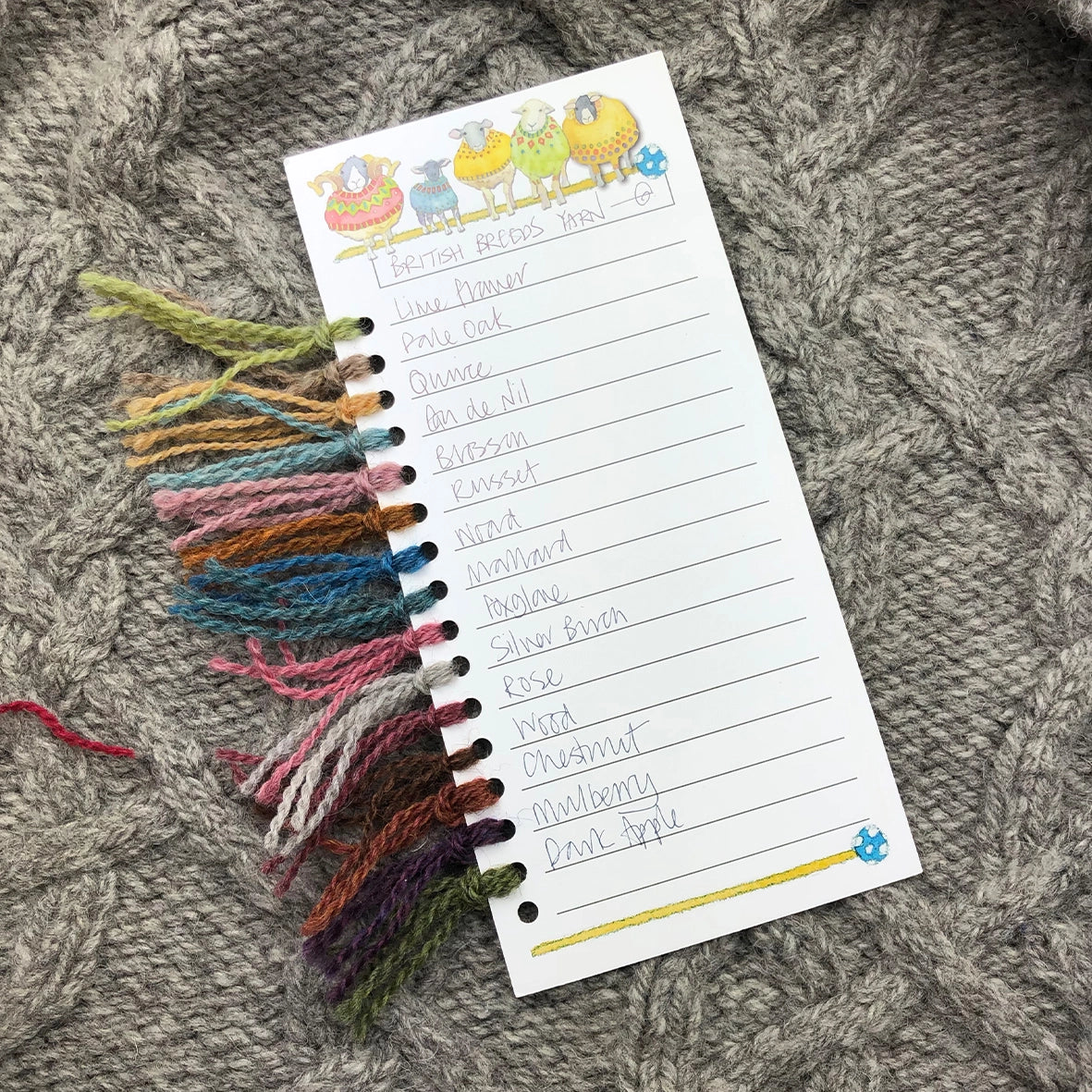Sheep in Sweaters Colour Chart Cards