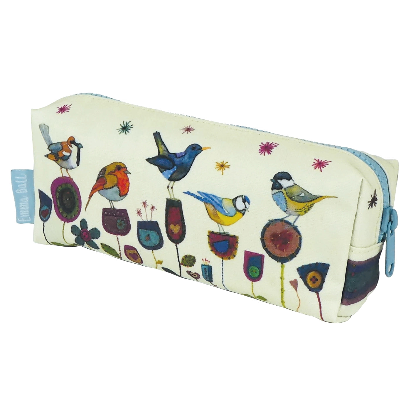 Stitched Birdies Pencil Case