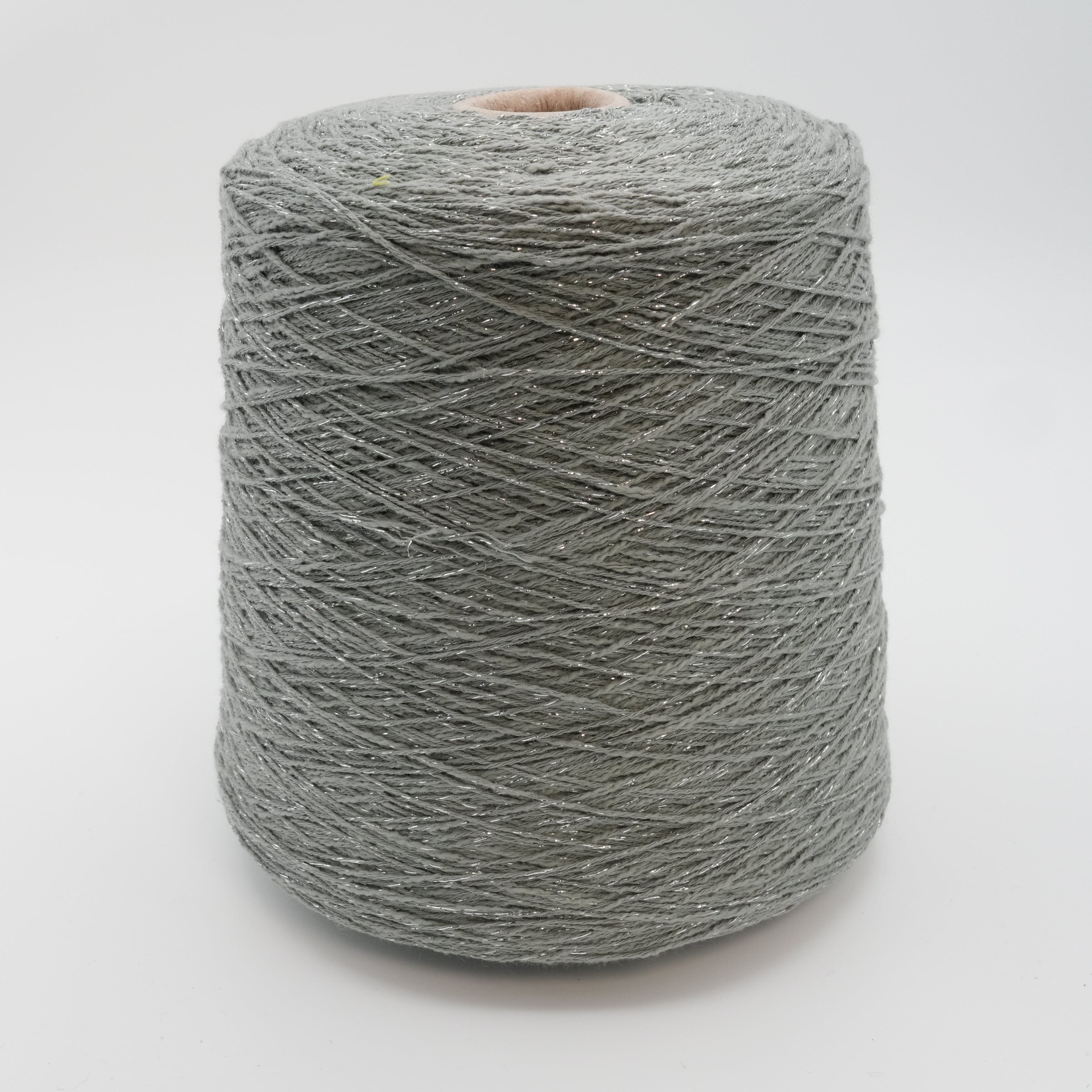 Neon 380m/100g (415yds/3.5oz), Sparkling Grey – Cotton & Lurex Blend