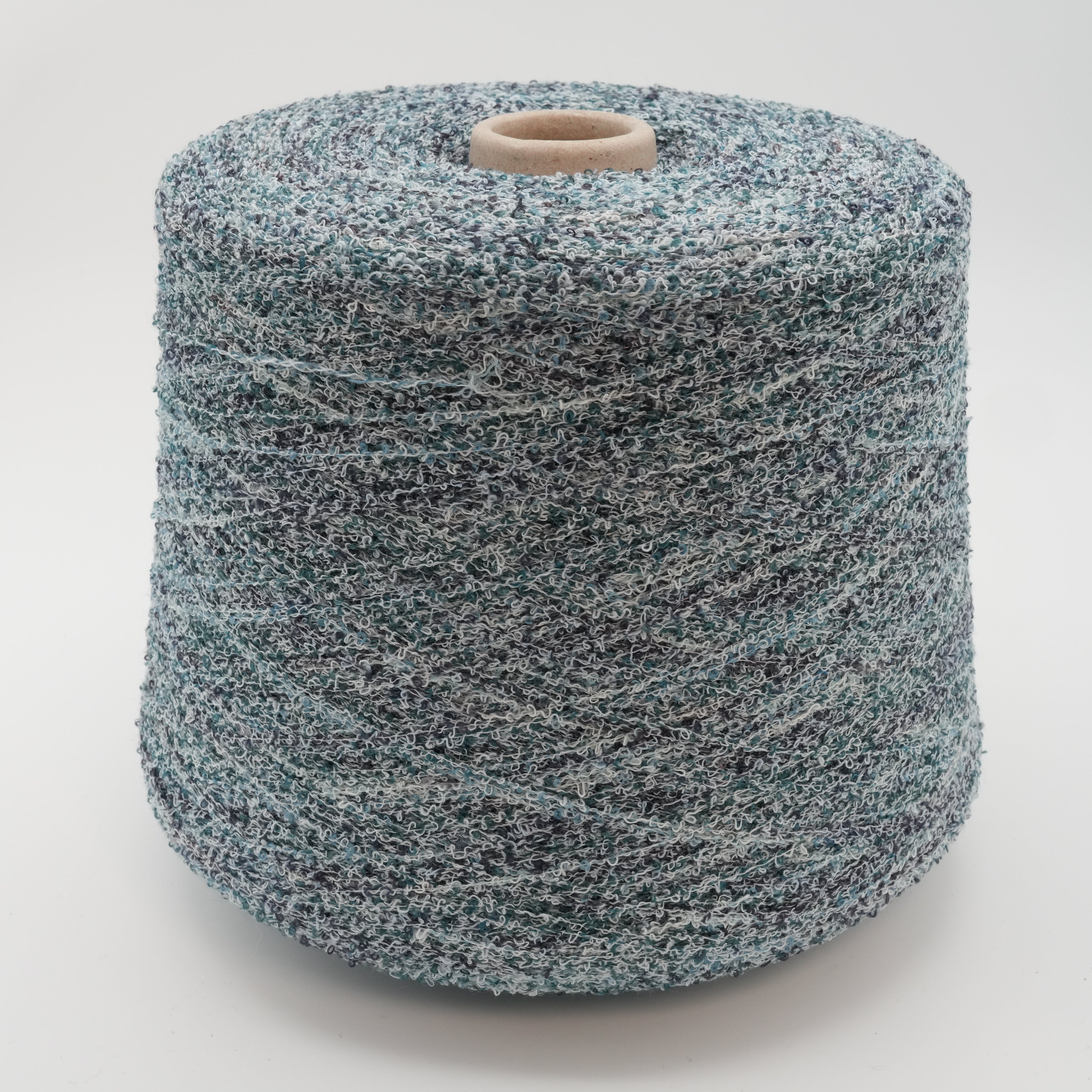 Torbato 750m/100g (820 yds/3.5 oz), Speckled Turquoise – Cotton Blend Textured Yarn