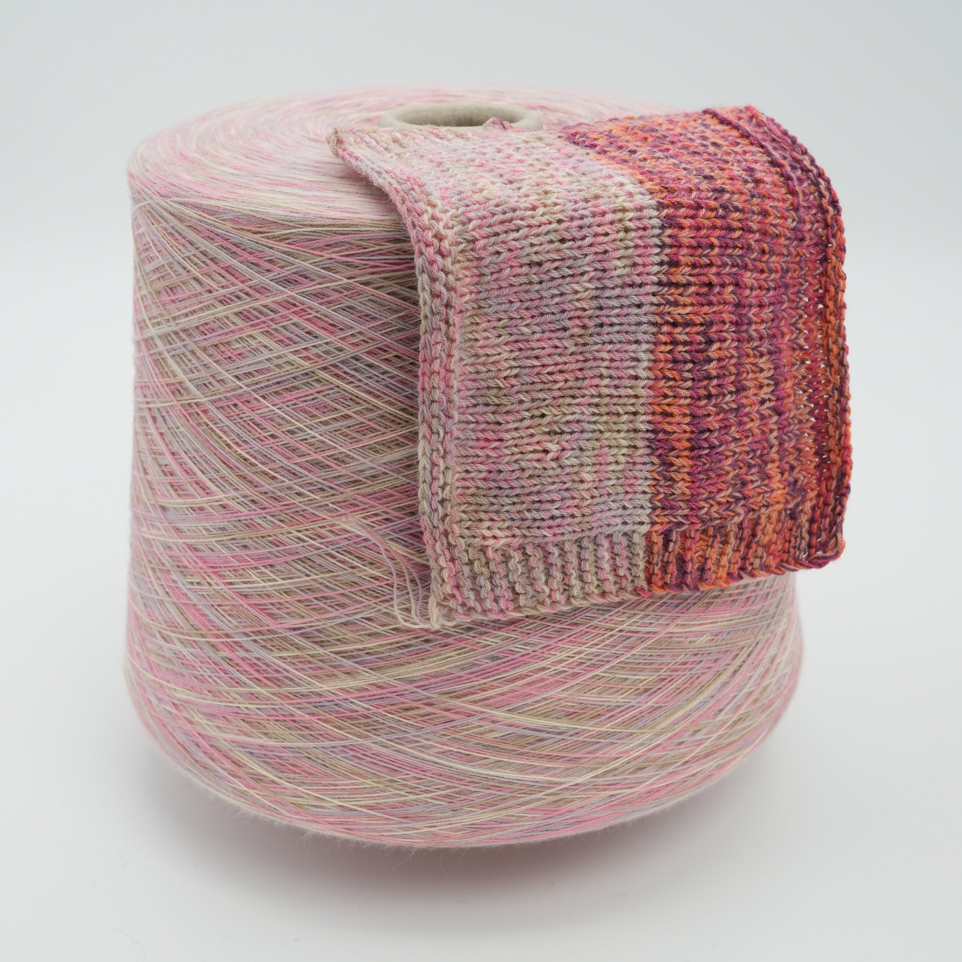 Zibibbo 1900m/100g (2078 yds/3.5 oz), Floral Watercolor – Cotton & Elastane (Elite fiber) Blend