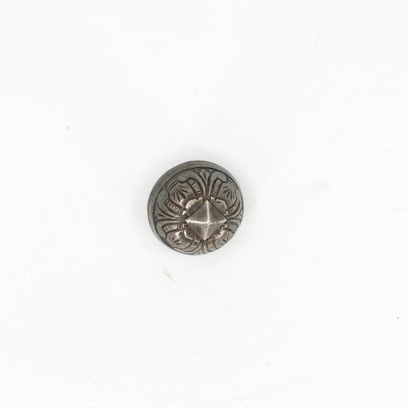 Sterling Silver Western Dome Buttons, 1.3 cm / 0.51 in — Set of 6