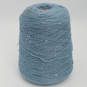 Antilope NM2/60 300m/100g (328yds/3.5oz), Stormy Silver – Wool & Sequins Blend