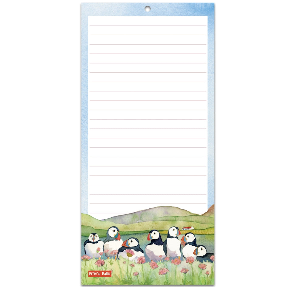 Sea Thrift Puffins Magnetic Notepad