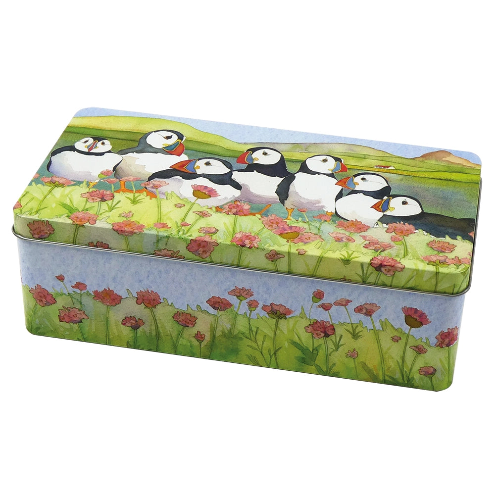 Sea Thrift Puffins Long Tin