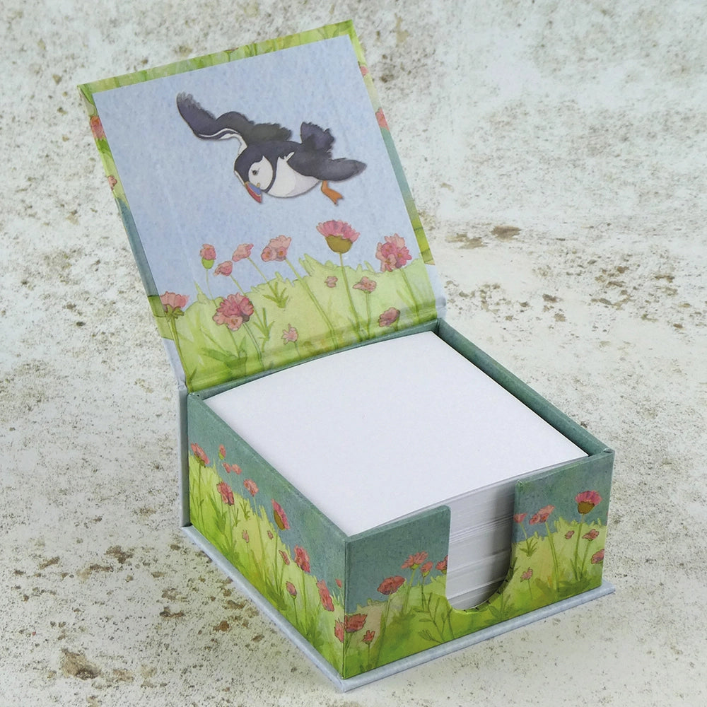 Sea Thrift Puffins Memo Box