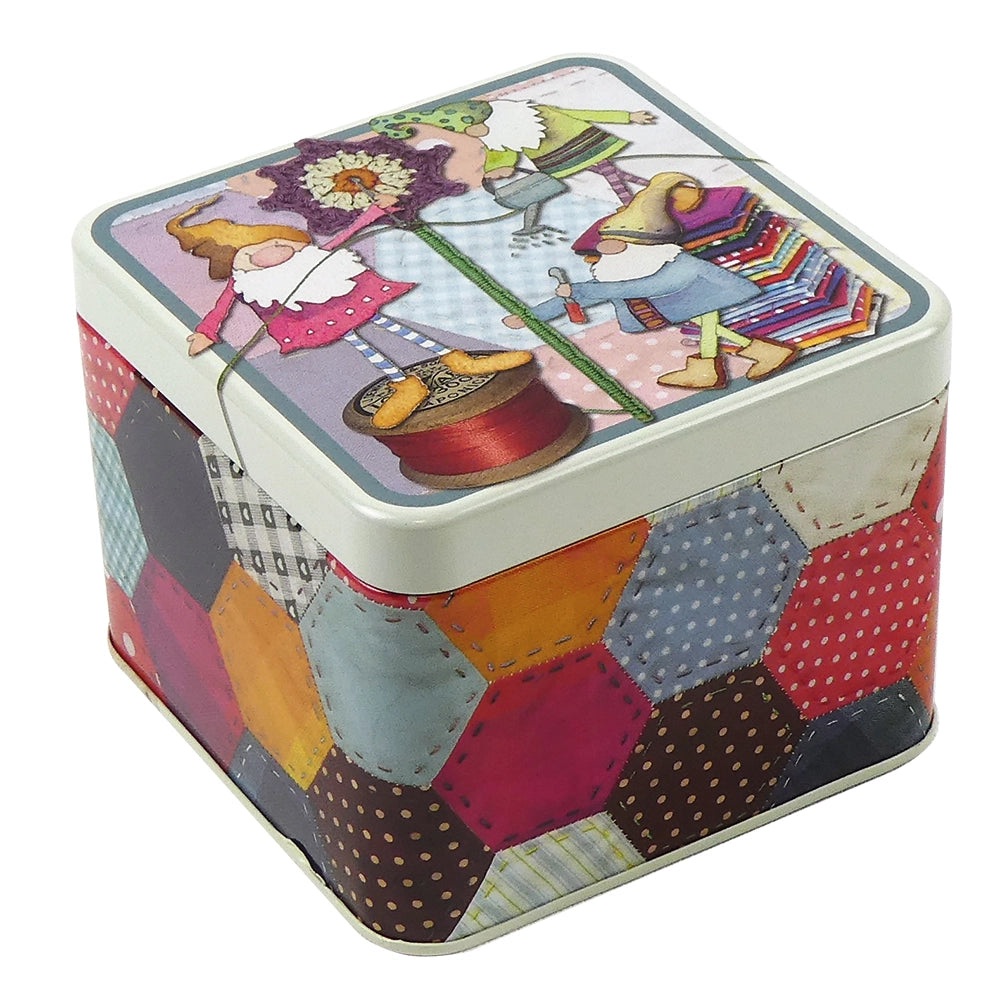 Crafting Gnomes Small Square Tin