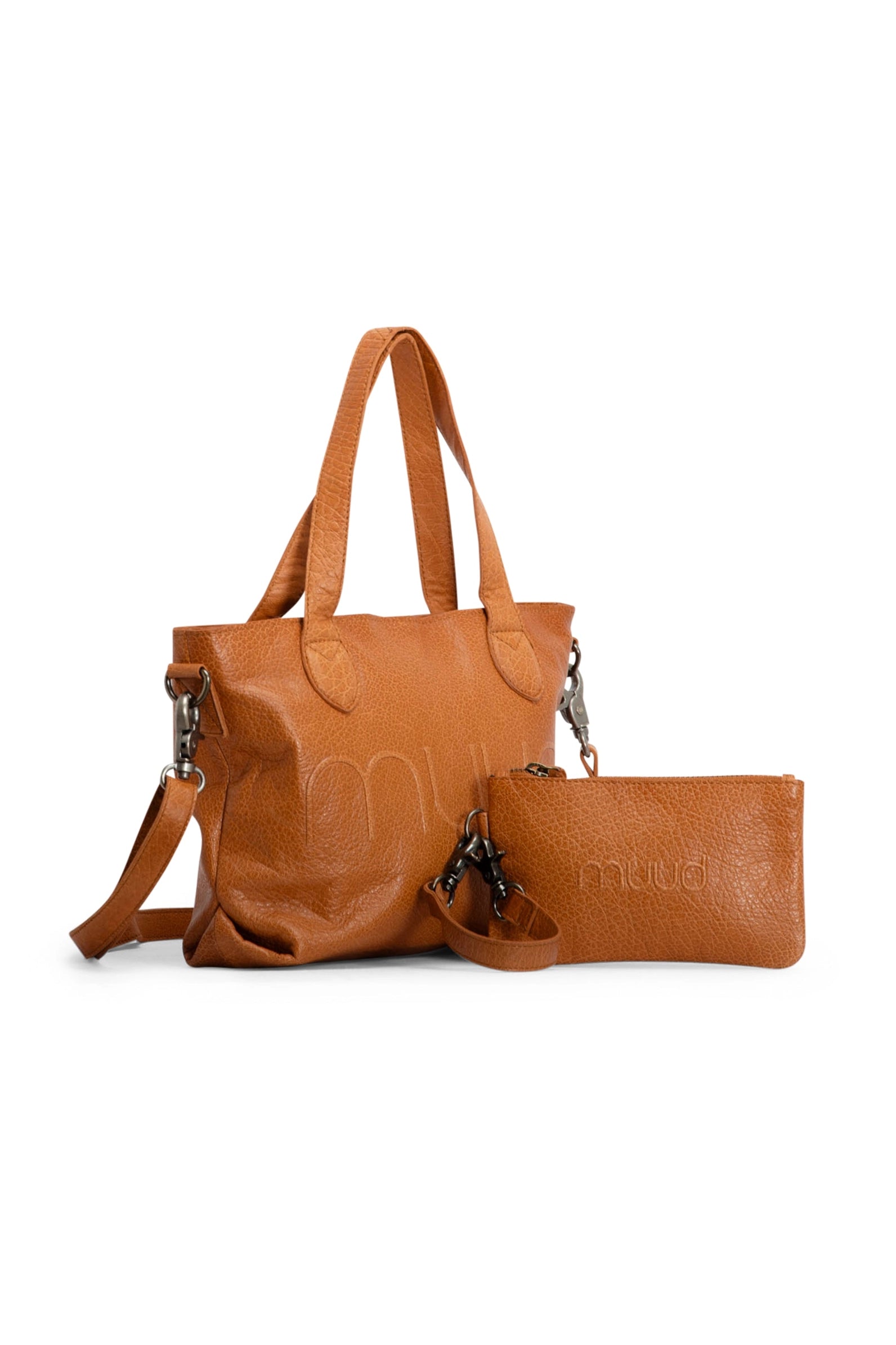 MUUD Laura Leather Shoulder Bag with Detachable Purse