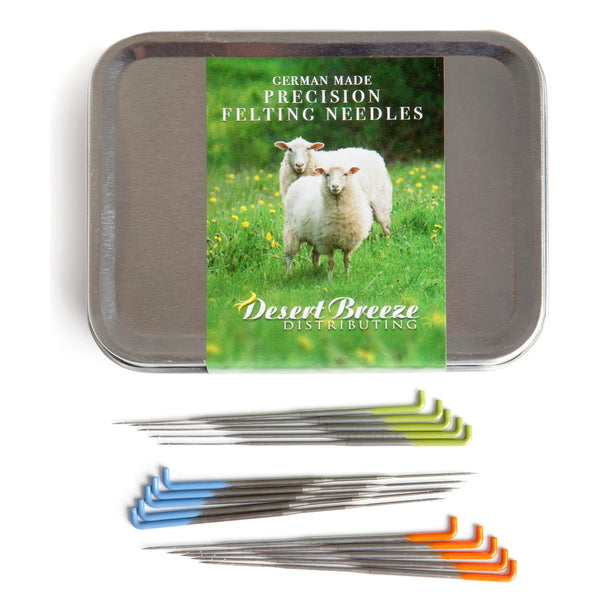 Desert Breeze Distributing Complete Felting Needles Set with Tin