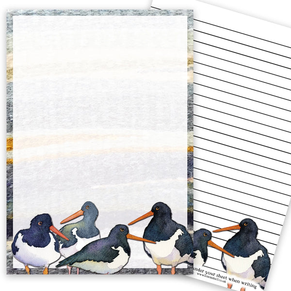 Oystercatchers A5 Writing Pad