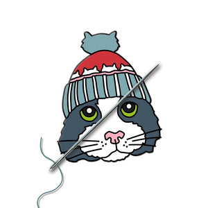 Black & White Cat Needle Minder