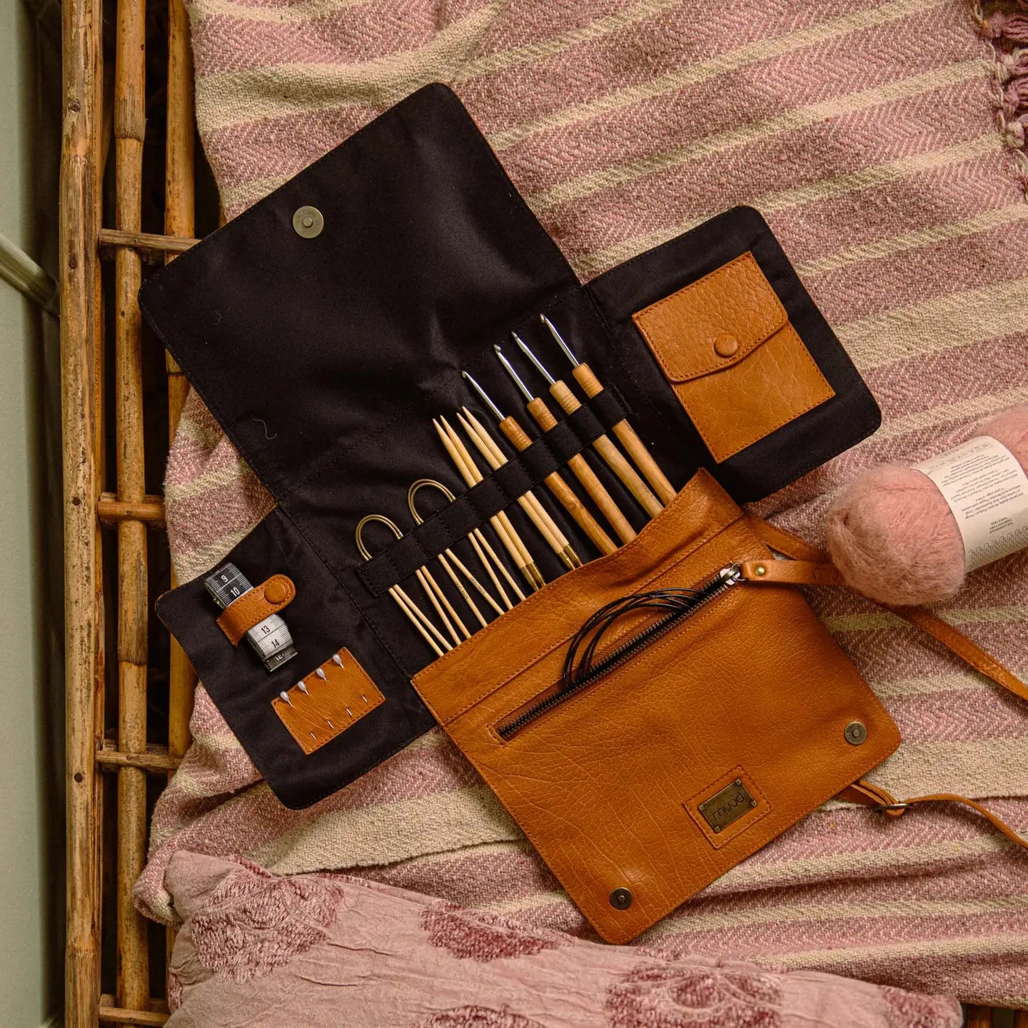 MUUD Gro Handcrafted Leather Crossbody Organizer