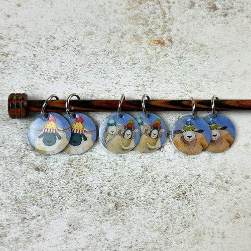 Ring Stitch Markers by Emma Ball (Set of 6)