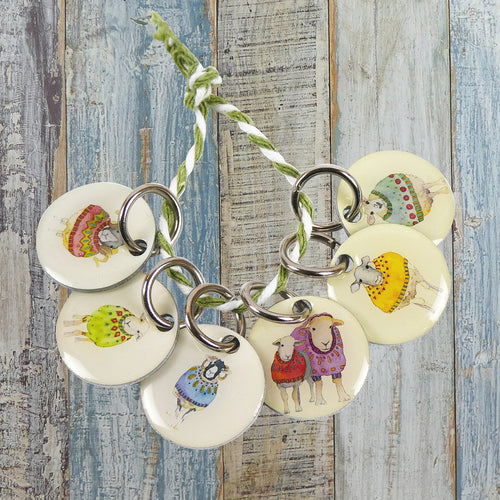 Ring Stitch Markers by Emma Ball (Set of 6)
