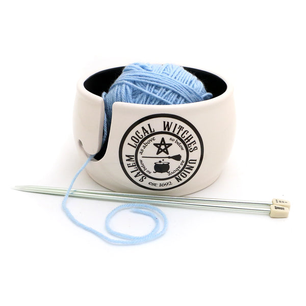 Salem Witches Yarn Bowl, Knitting and Crochet - Halloween