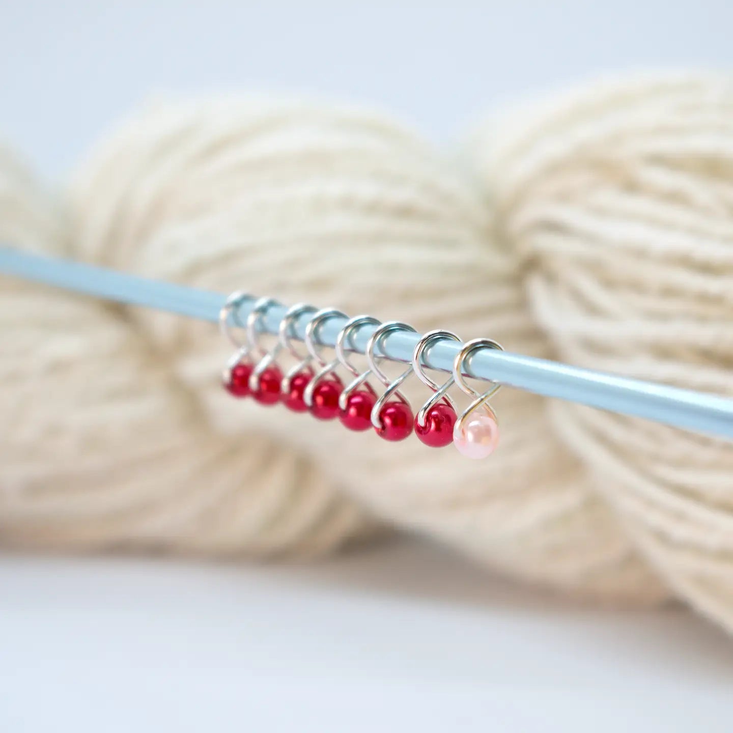 Extra Small Snag-Free Stitch Markers – Silver | Ruby