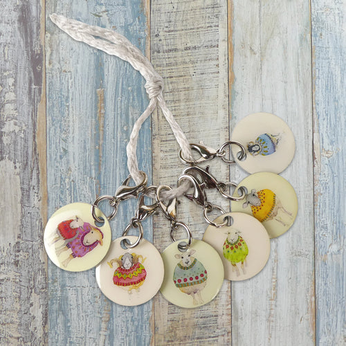 Locking Stitch Markers by Emma Ball (Set of 6)