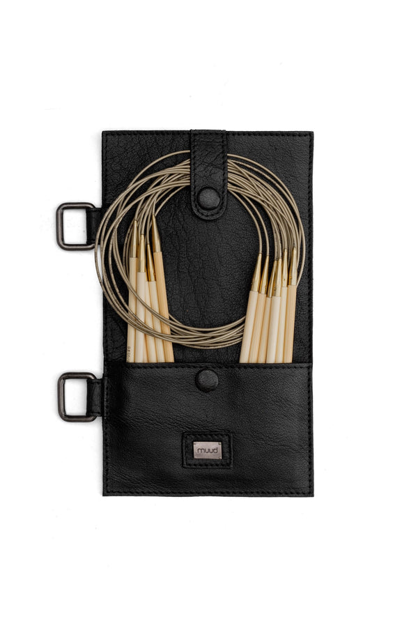 MUUD Carita A – Premium Leather Circular Needle Case