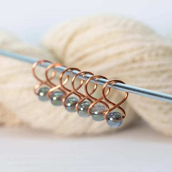Medium Snag-Free Stitch Markers – Copper | Absinthe