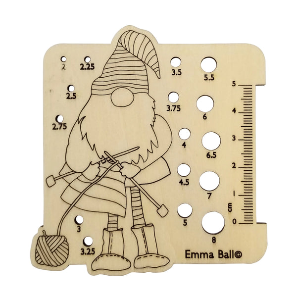 Crafting Gnomes Wooden Needle Gauge