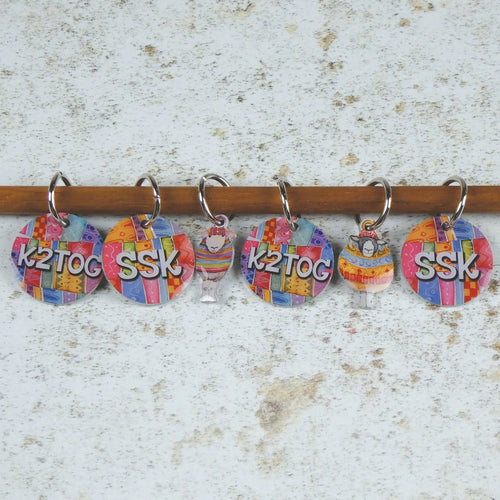 Ring Stitch Markers by Emma Ball (Set of 6)