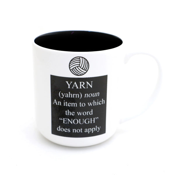Yarn Definition Mug, Knitting or Crochet Mug, Yarn Addict