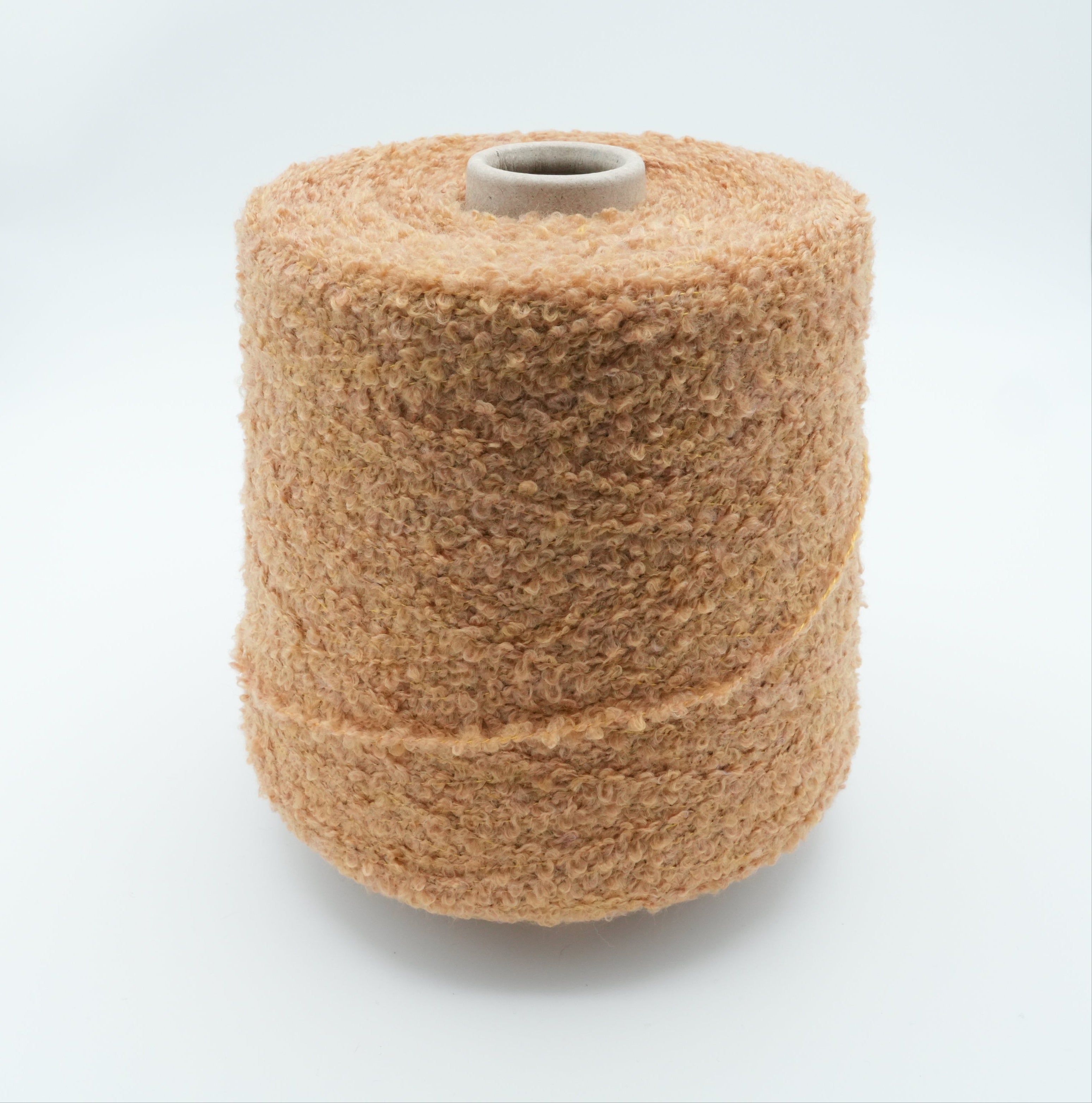 Airy Caramel Bouclé 310m/100g (339yds/3.5oz), Golden Caramel – Wool, Silk & Polyamide Bouclé Blend
