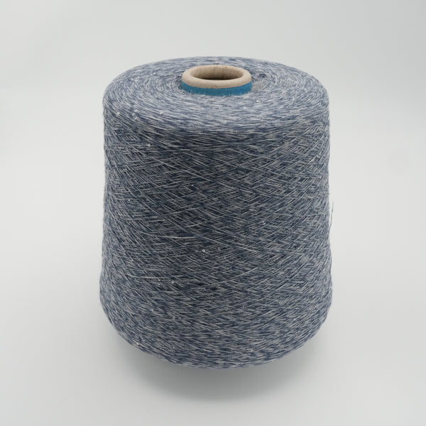Linette 1500m/100g (1640yds/3.5oz), Sapphire Melange – 85% Cotton, 15% Linen with Micro-Sequins