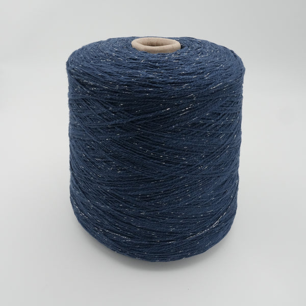 Silver Blue 380m/100g (415yds/3.5oz), Silver Blue – Cotton & Lurex Blend