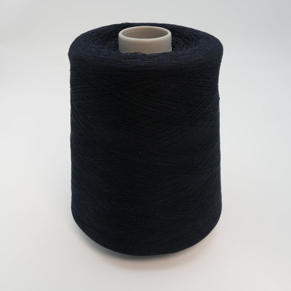 Yule 3100m/100g (3391 yds/3.5 oz), Black-Navy – Viscose, Linen Blend