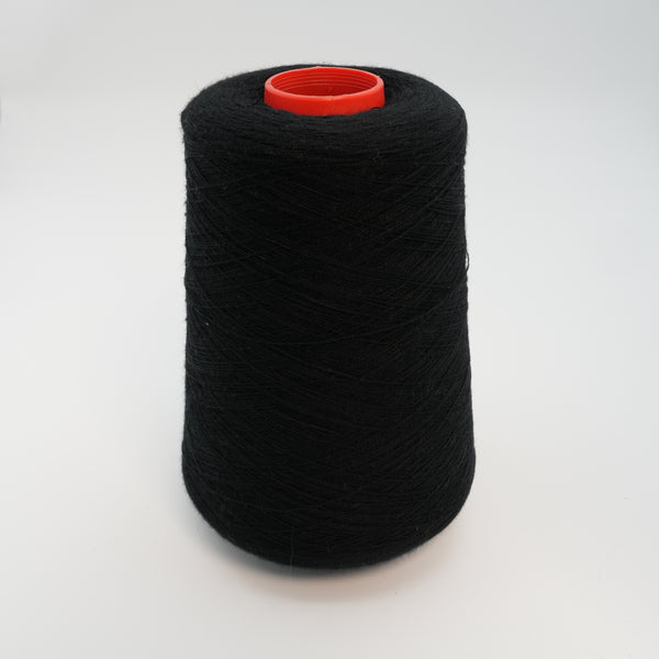 Raja 2400m/100g (2625yds/3.5oz), Definitive Black – Cashmere & Fine Virgin Wool Blend