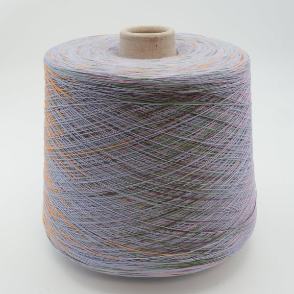 Zibibbo 1900m/100g (2078yds/3.5oz), Lilac Melange – Cotton & Elastane (Elite fiber) Blend