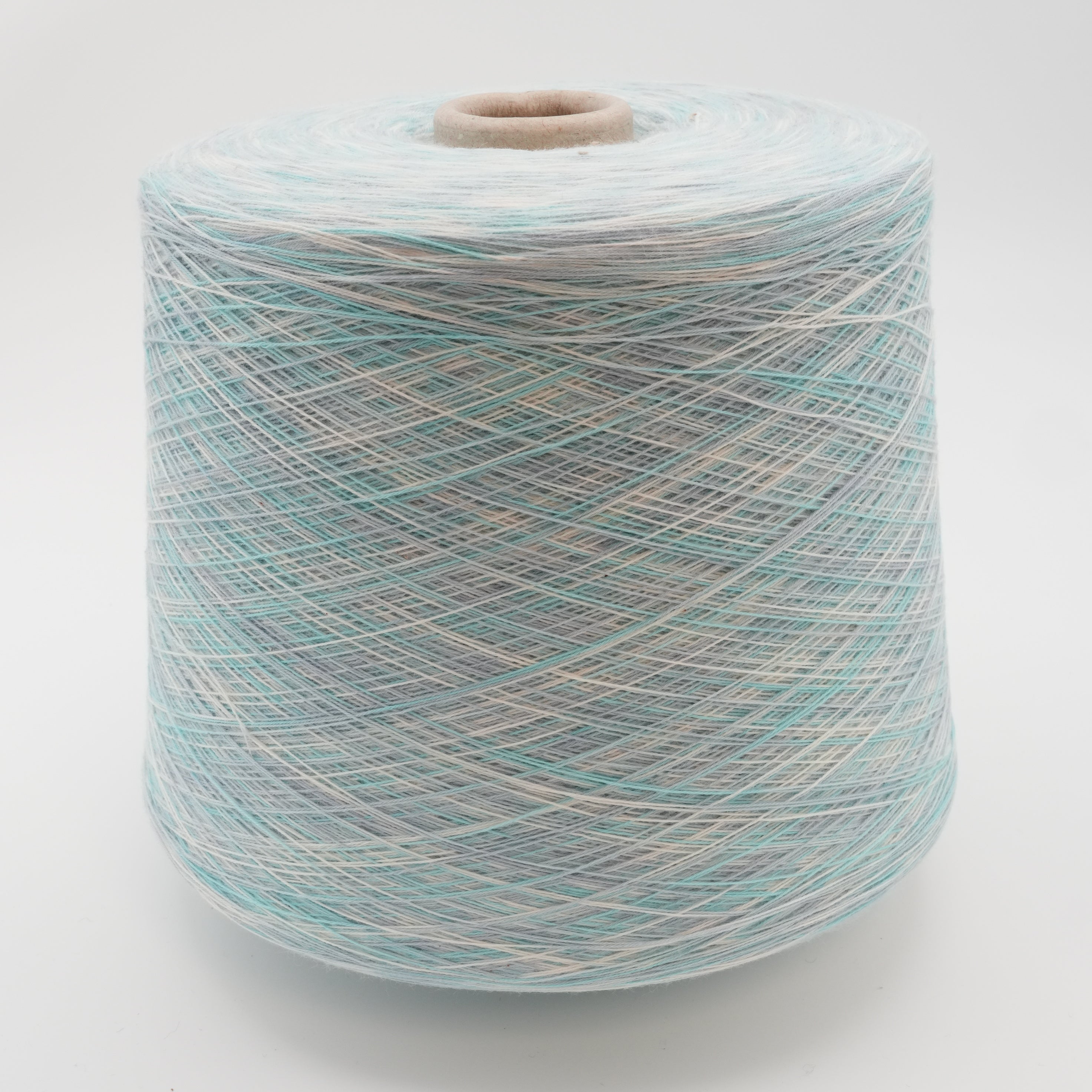 Zibibbo 1900m/100g (2078 yds/3.5 oz), Azzurro Watercolor – Cotton & Elastane Blend
