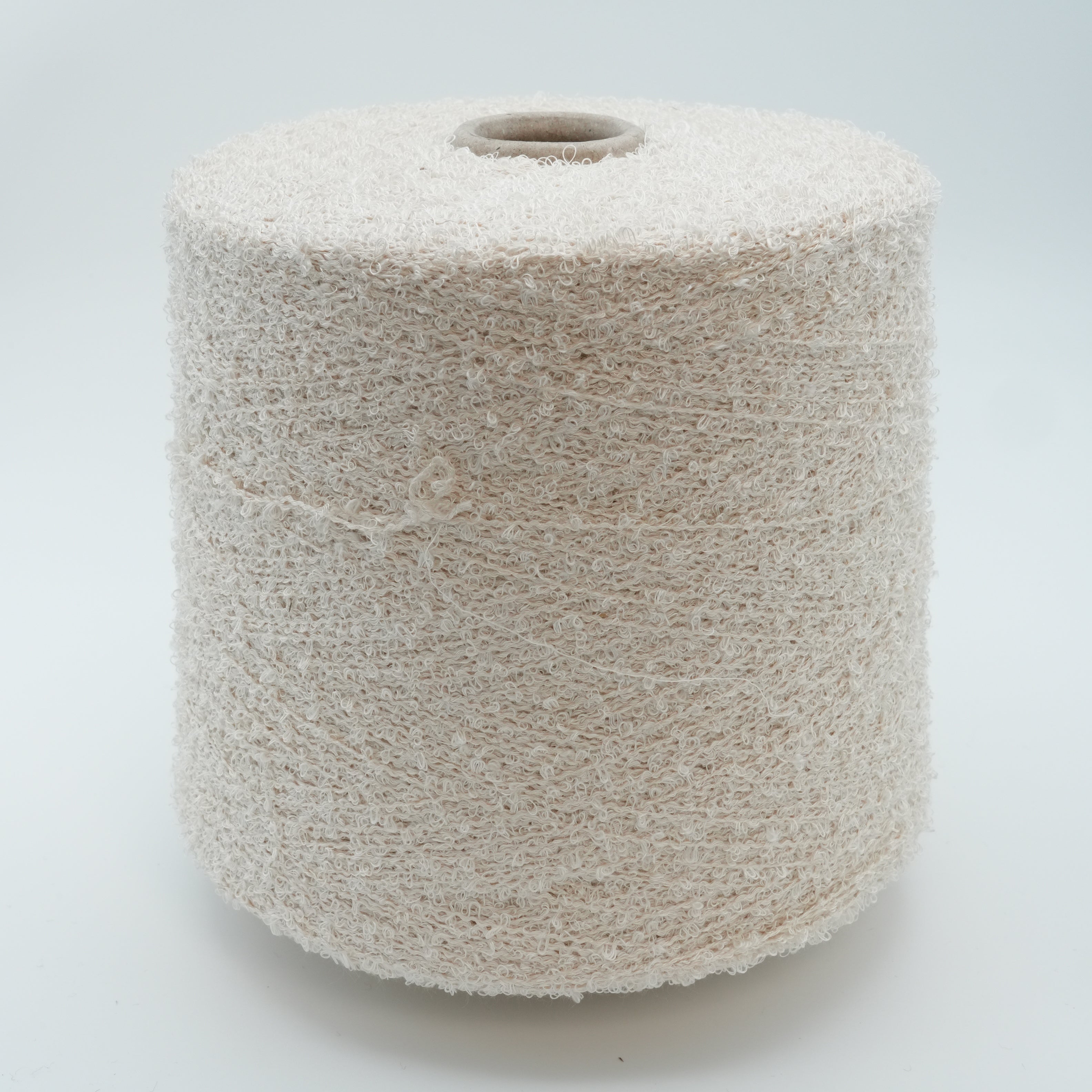 Curly 400m/100g (437yds/3.5oz), Milky Beige – Cotton & Polyamide Blend