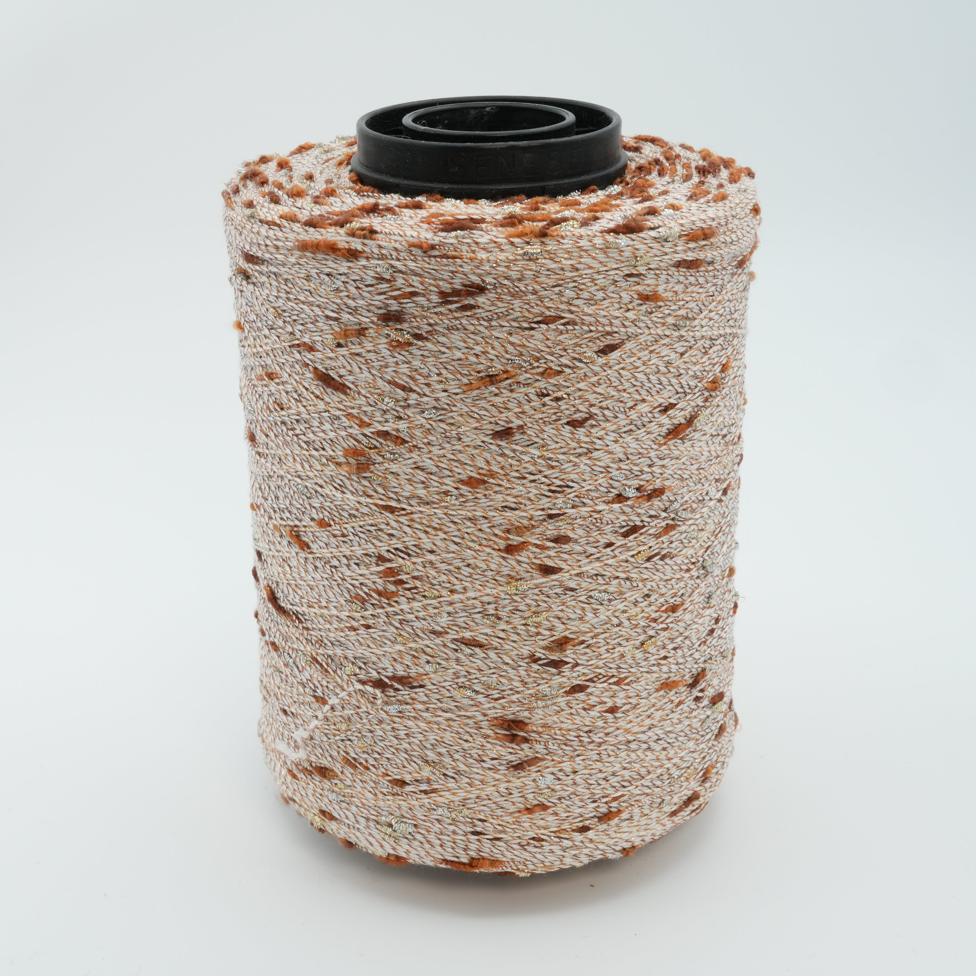 Luckystar 600m/100g (656yds/3.5oz), Spiced Latte – Viscose, Polyamide & Metallized Polyester Blend