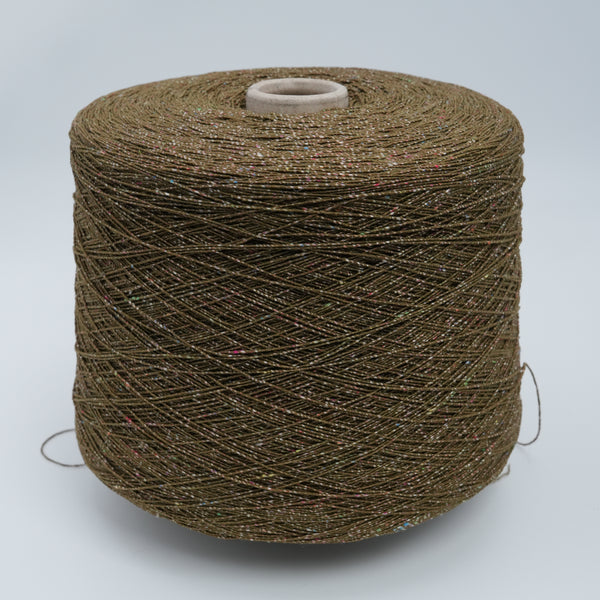 Neppyness 600m/100g (656yds/3.5oz), Olive Confetti – Cotton & Polyamide Blend