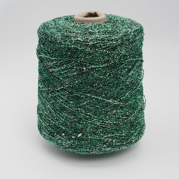 Cocobello 370m/100g (405yds/3.5oz), Emerald Glimmer – Cotton, Viscose & Polyester Blend