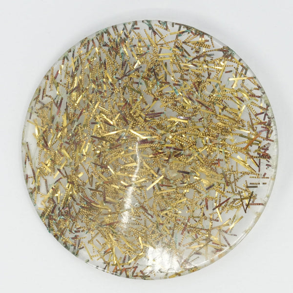 Vintage Confetti Resin Button – 6.5 cm / 2.56 in