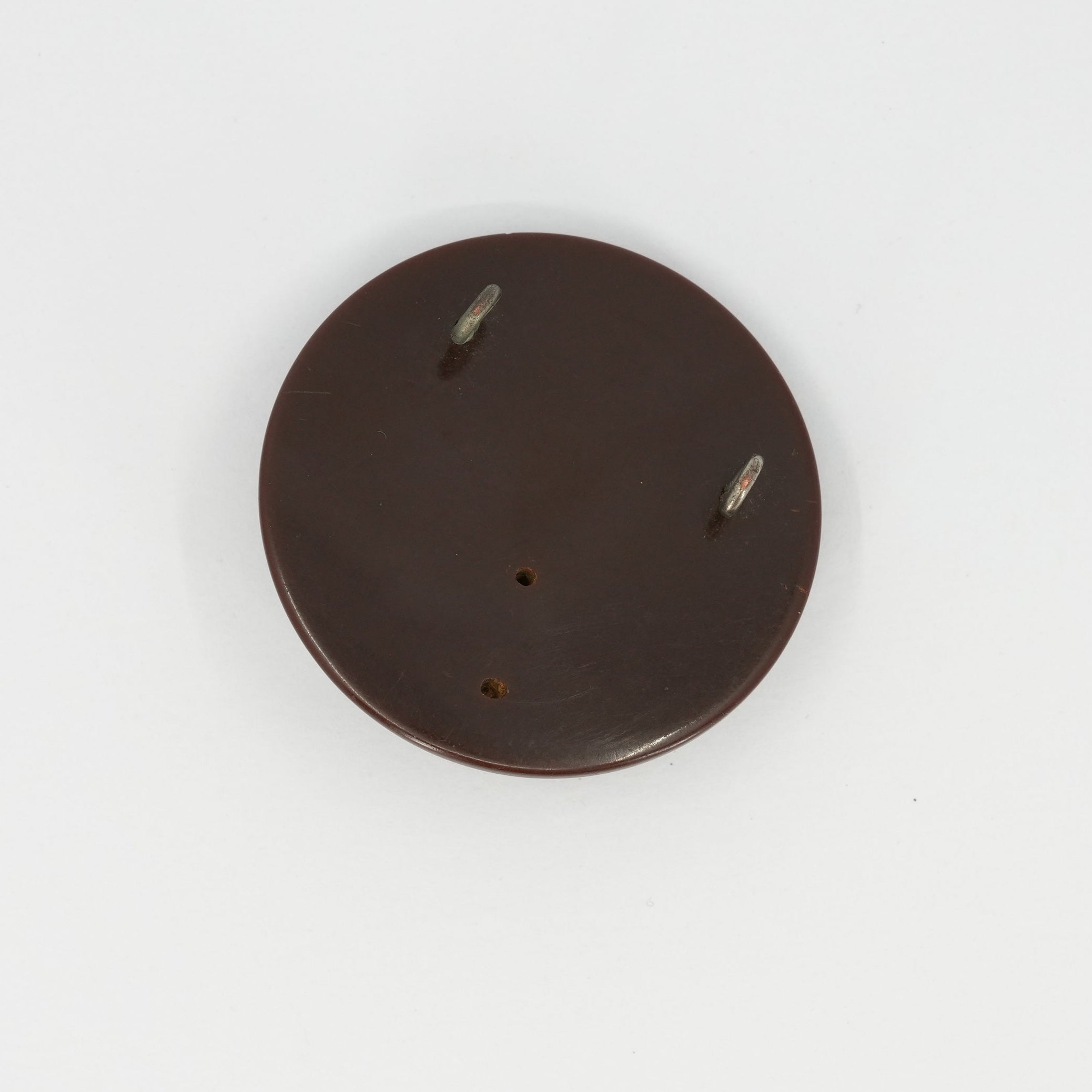 Unbutton – Vintage Brown Portrait Closure, 4.5 cm (1.77 in)
