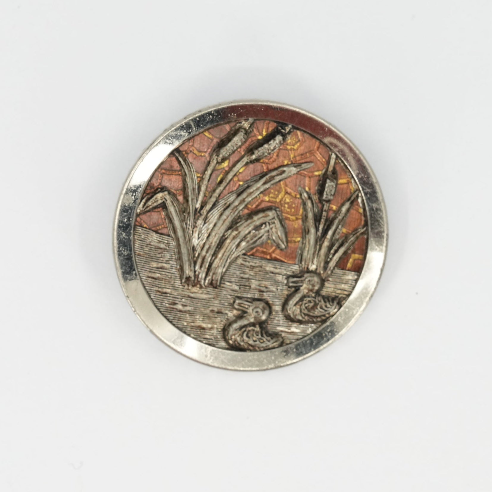 Button – Duck Pond Scene | 3.8 cm (1.5 in)