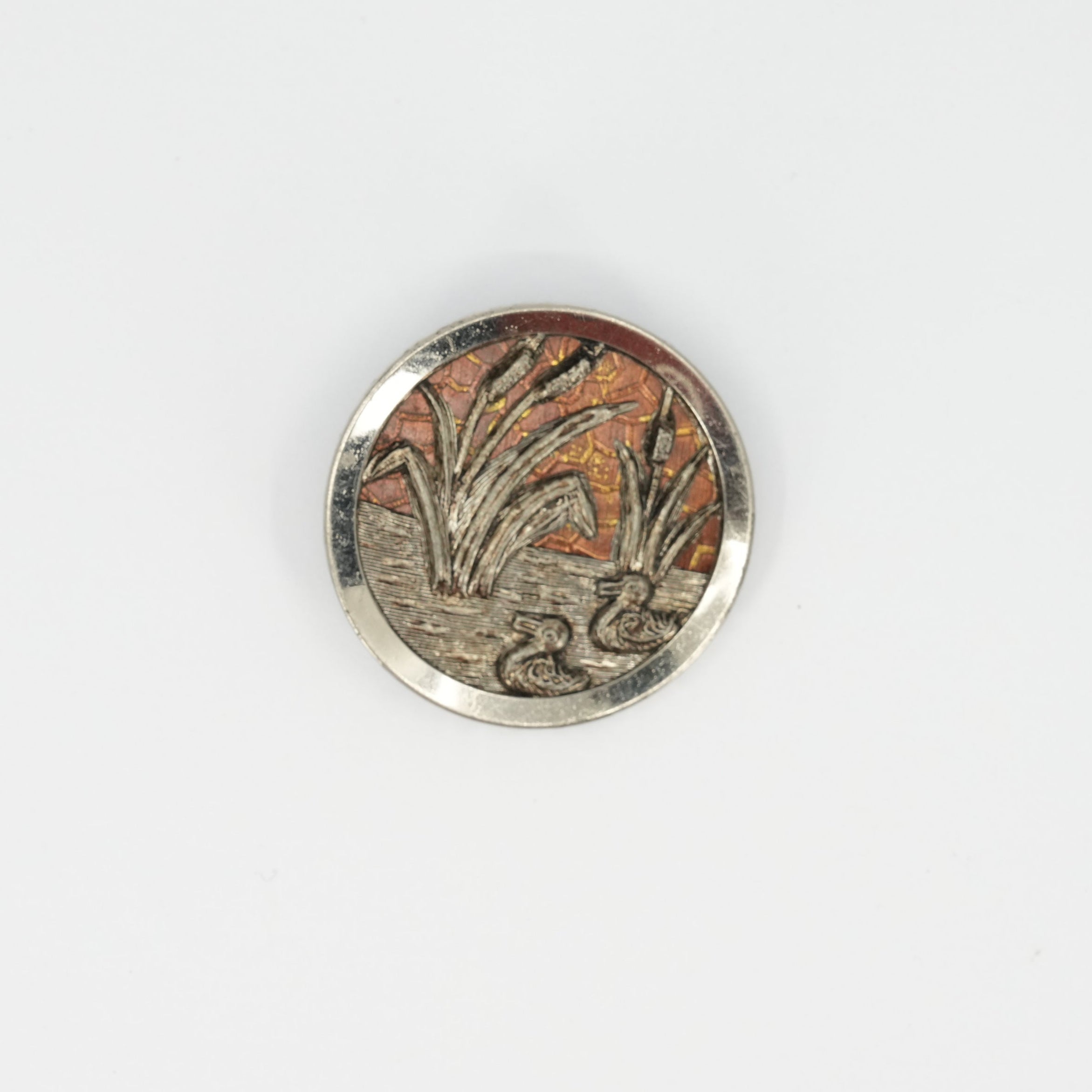 Button – Duck Pond Scene | 3.8 cm (1.5 in)