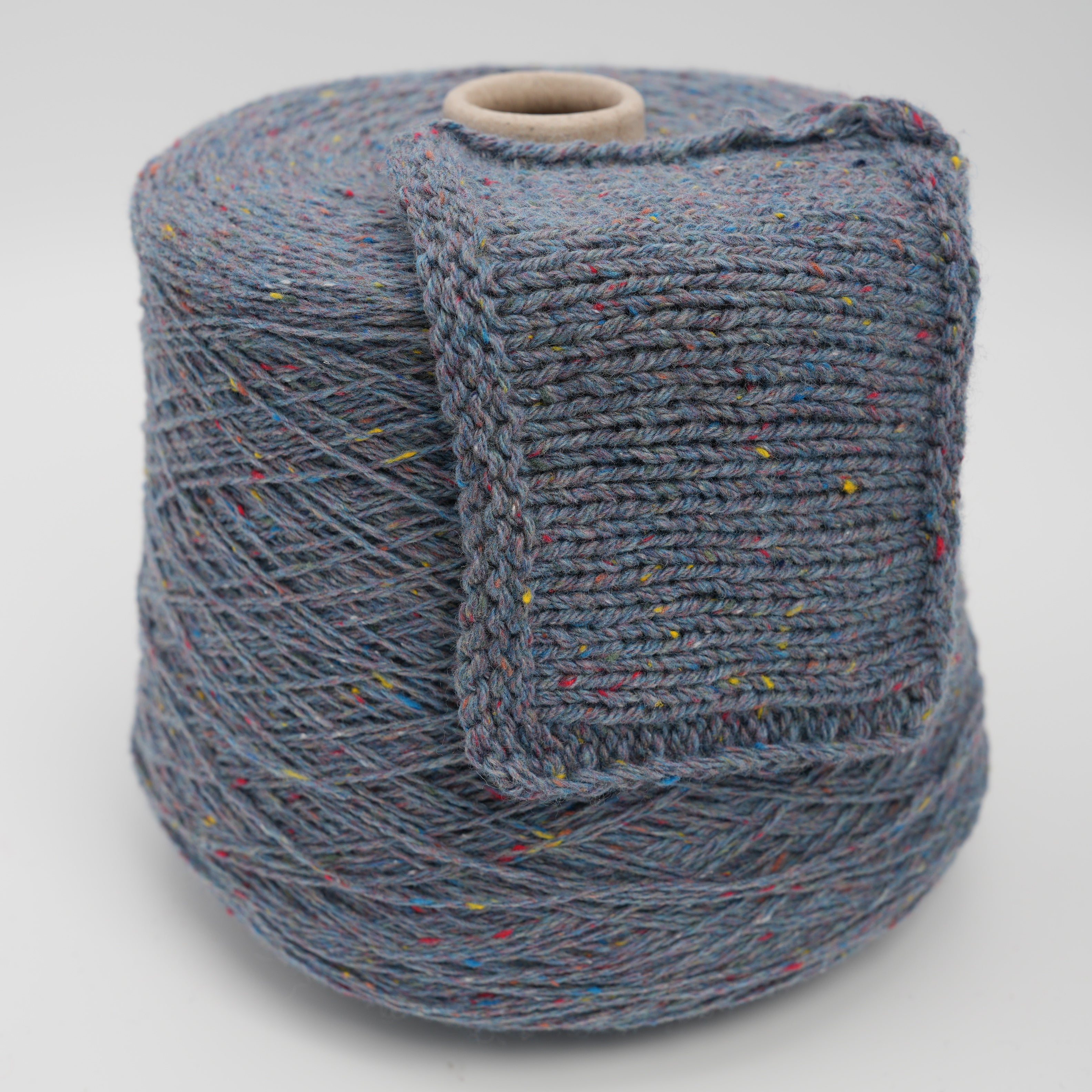 Carnival Tweed 400m/100g (437yds/3.5oz), Denim Carnival – Merino Wool & Silk Tweed