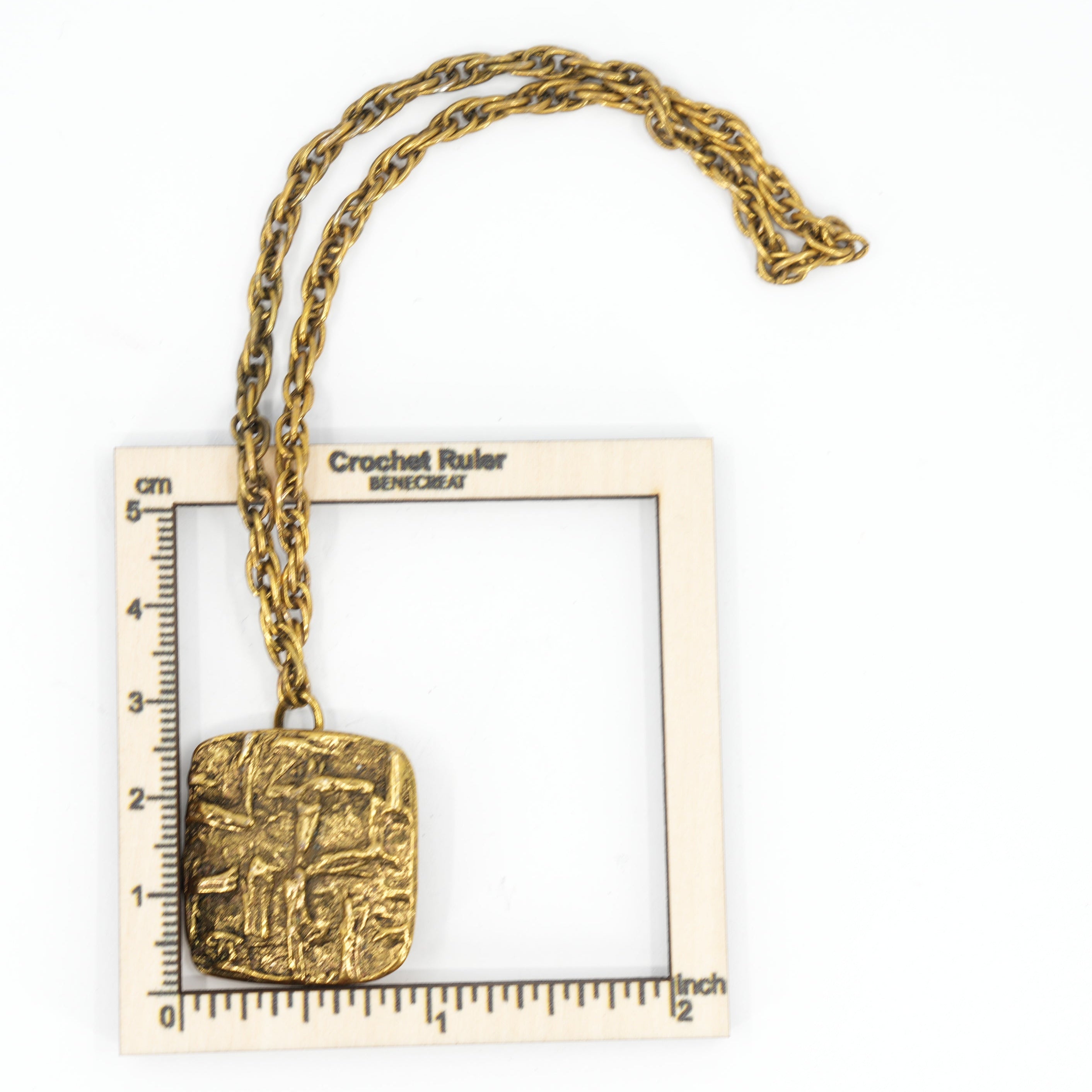 Vintage Cloak or Cape Closure – Double Medallion Chain | 3.2 × 3.5 cm (1.26 × 1.38 in)