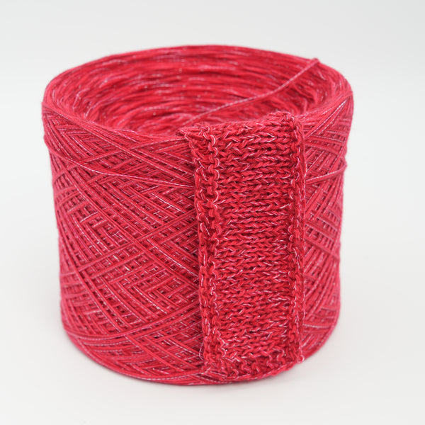 Yarnix – Fire Garnet, 350g – Cotton, Merino, Linen, Lurex & Other Fibers Blend