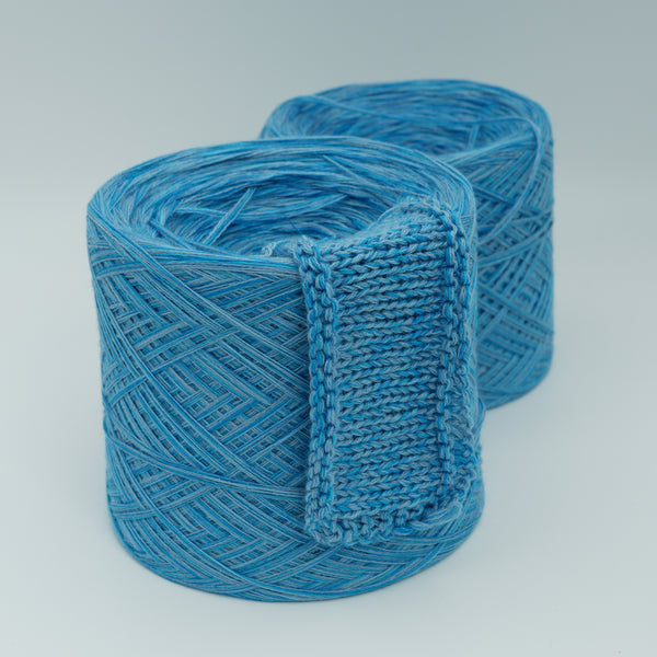 Yarnix – Blue Glacé – Merino, Cashmere & Silk Blend