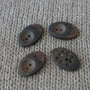 Button 28×18 mm · 2 holes · Mediac (Germany)